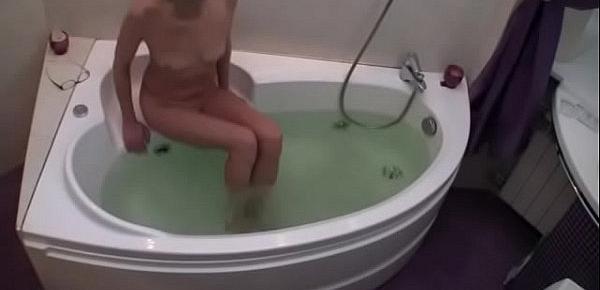  Granny Caught Taking A Bath On Spy Cam
